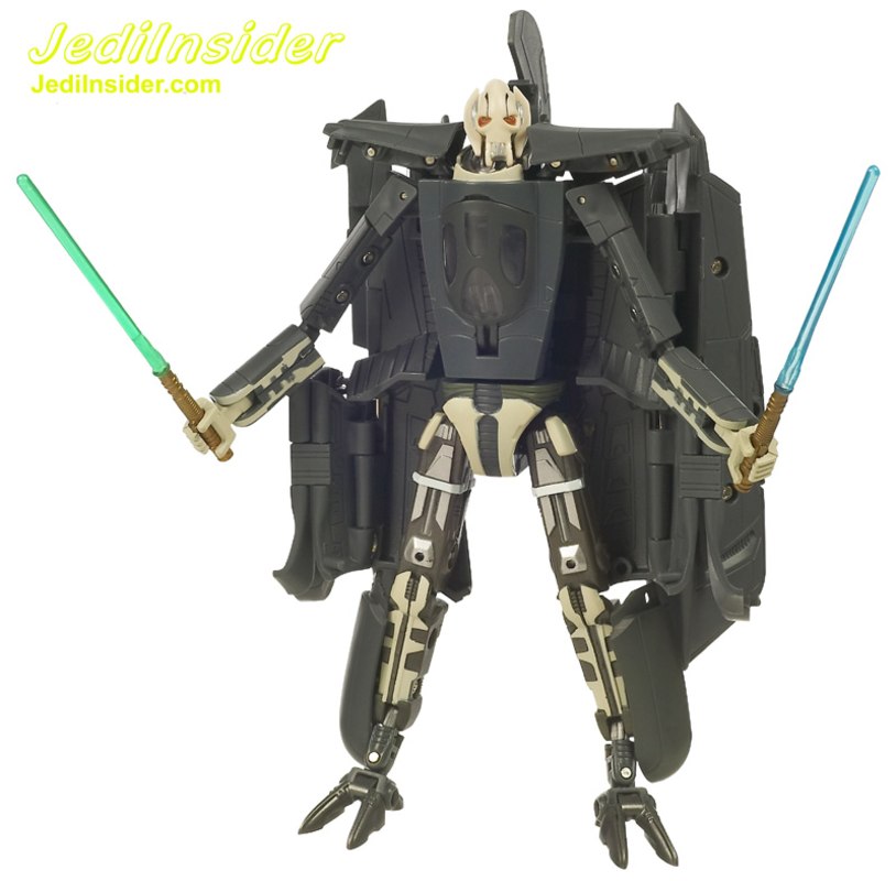 New Looks at Star Wars Transformers General Grievous, Obi